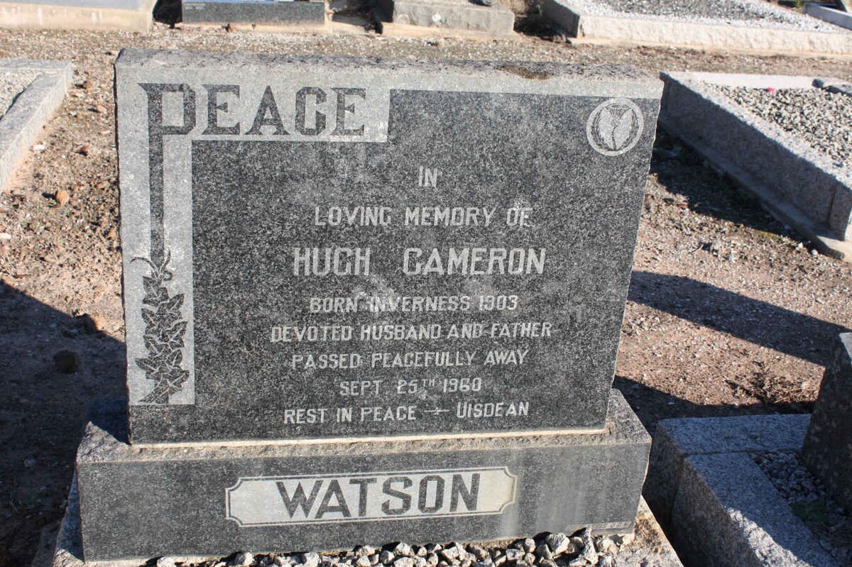 WATSON Hugh Cameron 1903-1960