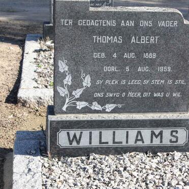 WILLIAMS Thomas Albert 1889-1959