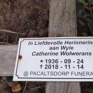 WOLWERANS Catherine 1936-2018