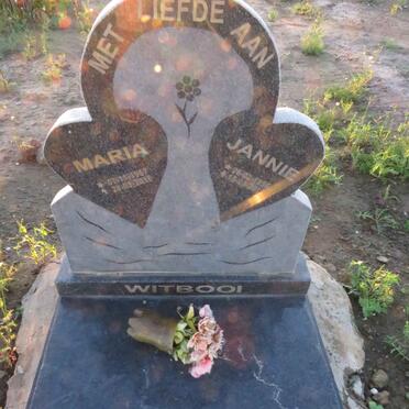 WITBOOI Jannie 1956-201? & Maria 1957-2016