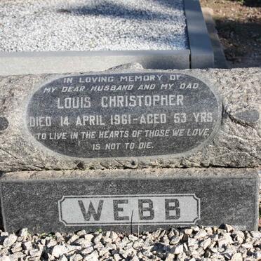 WEBB Louis Christopher -1961