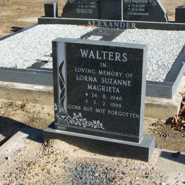 WALTERS Lorna Suzanne Magrieta 1946-1999