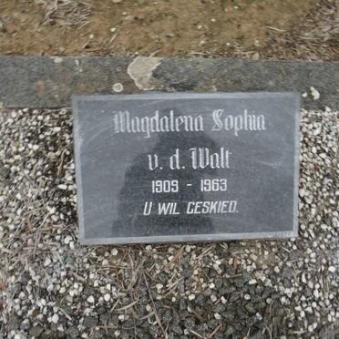 WALT Magdalena Sophia, v.d. 1909-1963