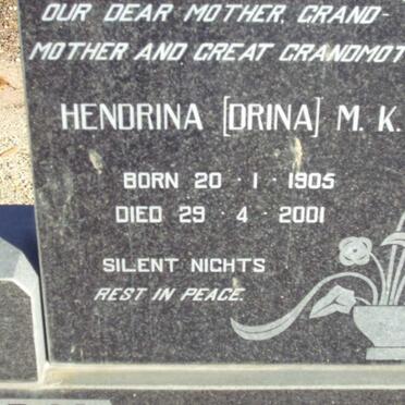 WATSON Thomas S.T. 1892-1970 &amp; Hendrina M.K. 1905-2001 