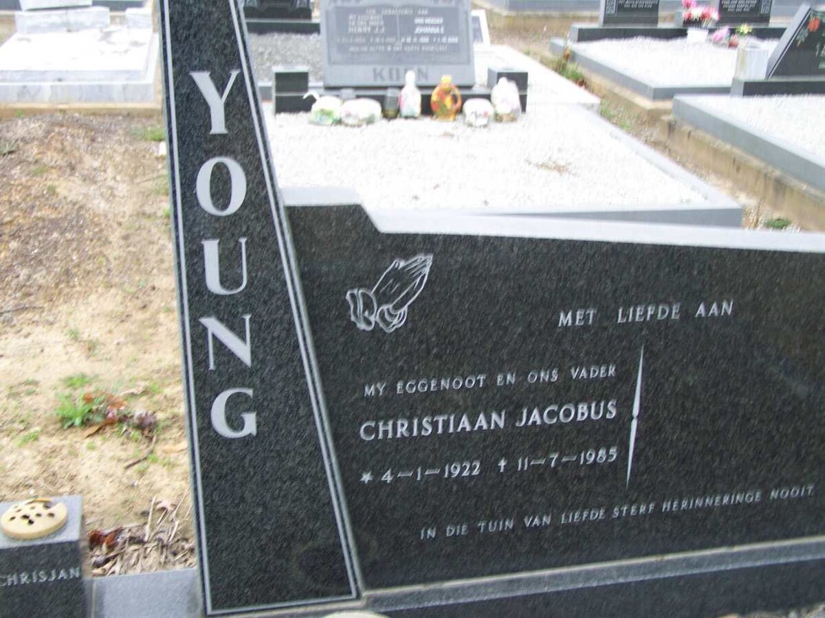 YOUNG Christiaan Jacobus 1922-1985