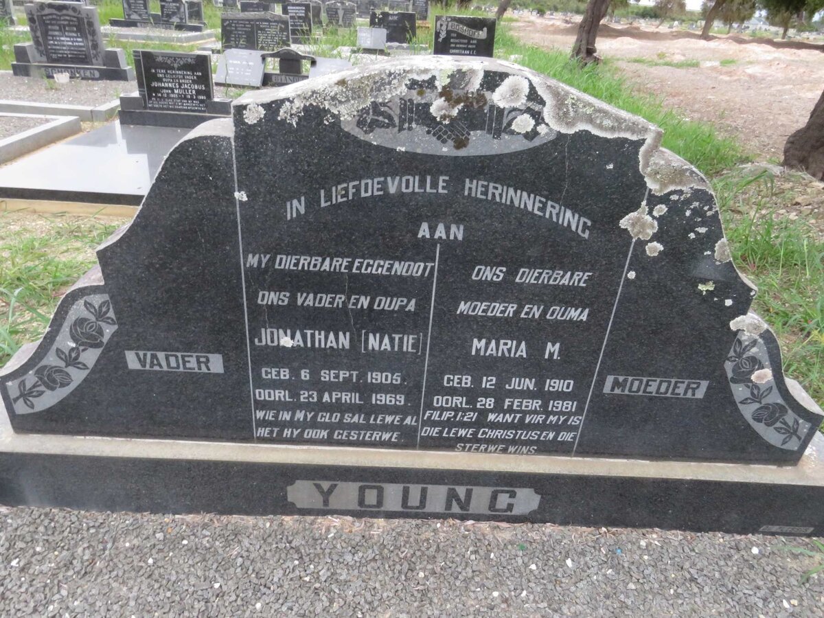 YOUNG Jonathan 1905-1969 &amp; Maria M. 1910-1981