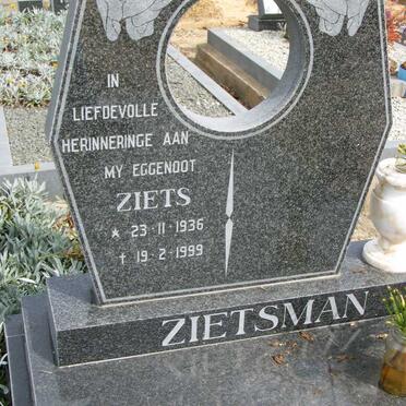 ZIETSMAN Ziets 1936-1999