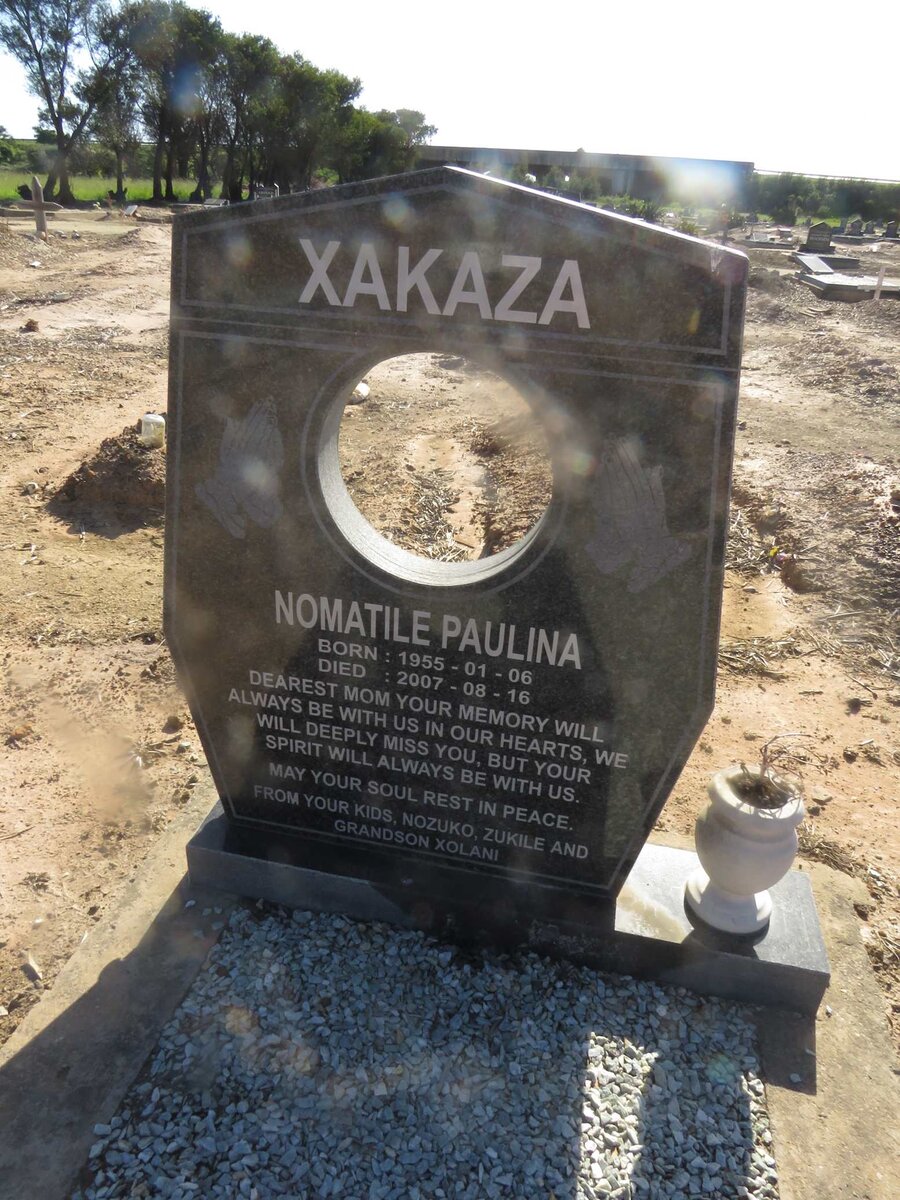 XAKAZA Nomatile Paulina 1955-2007