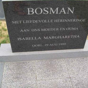 BOSMAN Isabella Margharetha -1999