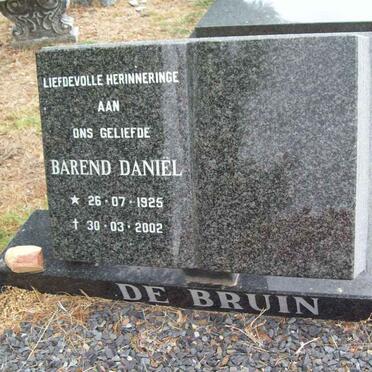 BRUIN Barend Daniel, de 1925-2002