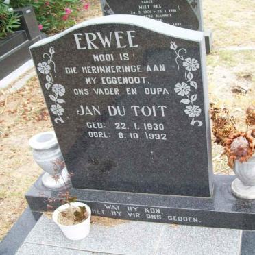 ERWEE Jan du Toit 1930-1992
