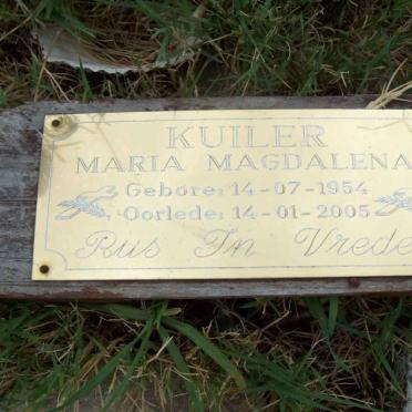 KUILER Maria Magdalena 1954-2005