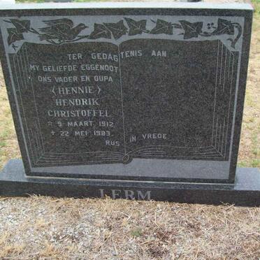 LERM Hendrik Christoffel 1912-1983