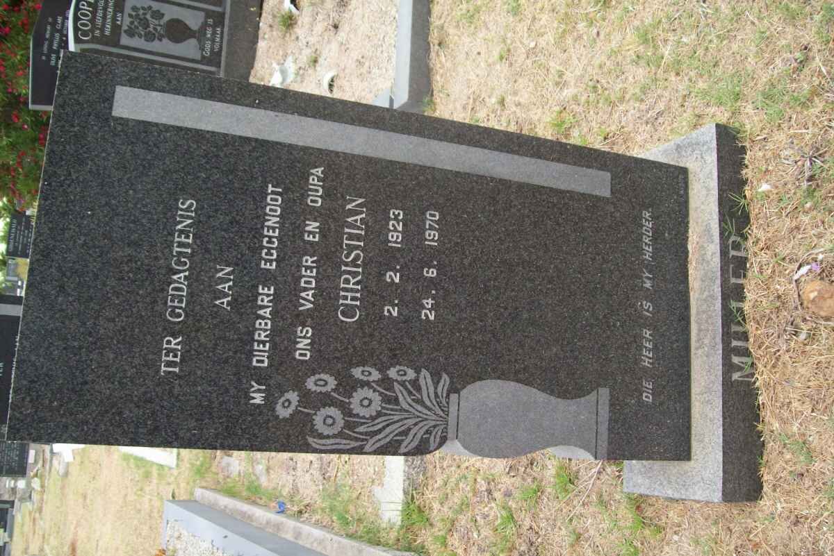 MILLER Christian 1923-1970