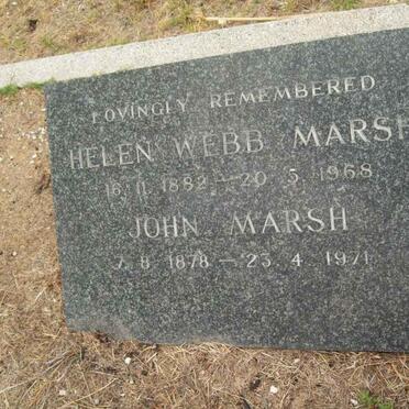 MARSH John 1878-1971 &amp; Helen WEBB 1882-1968