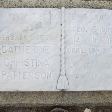 PATTERSON Catherine Christina nee SHORTLE 1891-1966