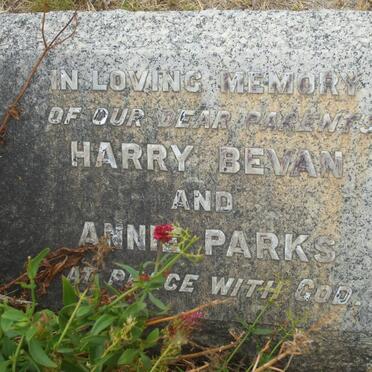 PARKS Harry Bevan ? &amp; Annie ?