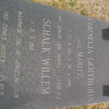 ROUX Schalk Willem, le 1912- &amp; Cornelia Gertruida MARITZ 1915-1992