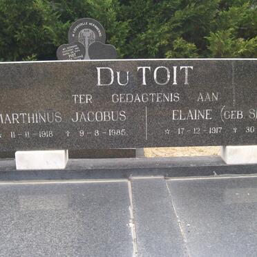 TOIT Marthinus Jacobus, du 1918-1985 &amp; Elaine SIMON 1917-1985