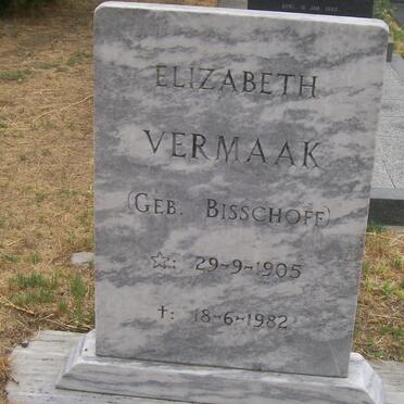 VERMAAK Elizabeth nee BISSCHOFF 1905-1982