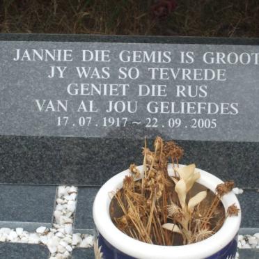 ? Jannie 1917-2005