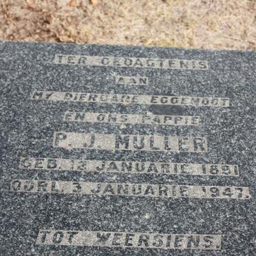 MULLER P.J. 1891-1947