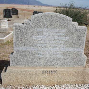 BRINK Albert Ernest 1913-1961 &amp; Huibrecht Johanna Catharina 191?-1992