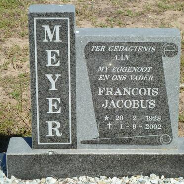 MEYER Francois Jacobus 1928-2002