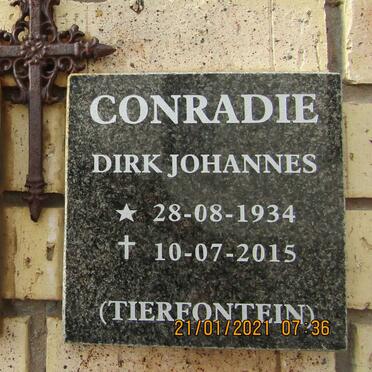 CONRADIE Dirk Johannes 1934-2015