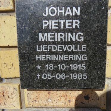 MEIRING Johan Pieter 1915-1985