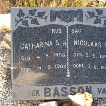 BASSON Nicolaas F. 1892-1972 &amp; Catharina S.H. 1908-1983