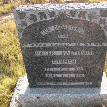 COMPION Pieter Marthinus 1874-1959
