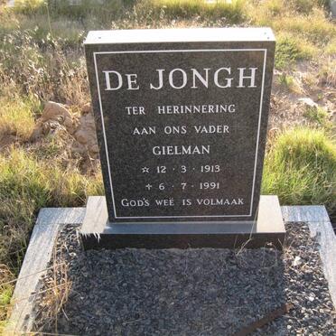 JONGH Gielman, de 1913-1991