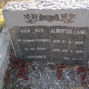 LAING Johannes Albertus 1896-1961