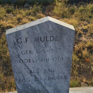 MULDER G.F. 1949-1974