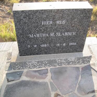 SLABBER Martha M. 1887-1956