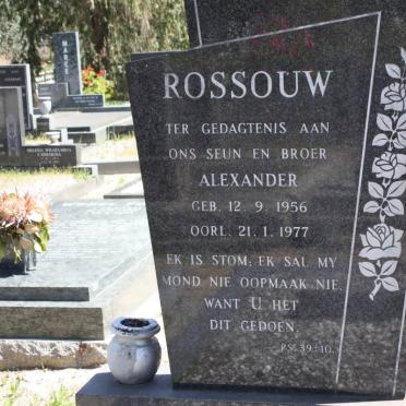 ROSSOUW Alexander 1956-1977