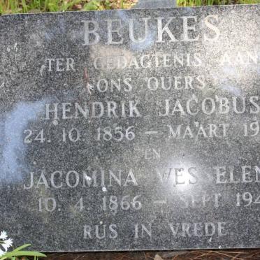BEUKES Hendrik Jacobus 1856-1938 &amp; Jacomina Wesselena 1866-1941