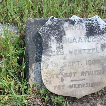 PLAATJES Marie M. nee WENTZEL -1900