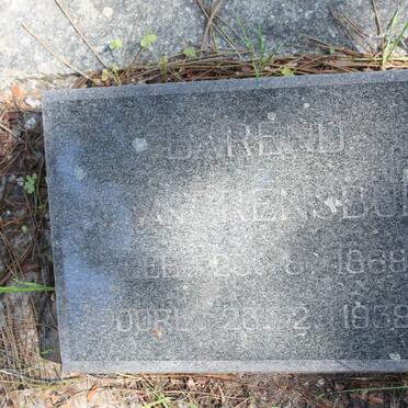 RENSBURG Barend, van 1868-1939