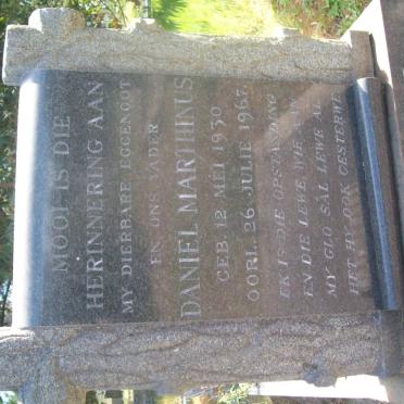 ROUX Daniel Marthinus, le 1930-1967