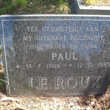 ROUX Paul, le 1909-1985