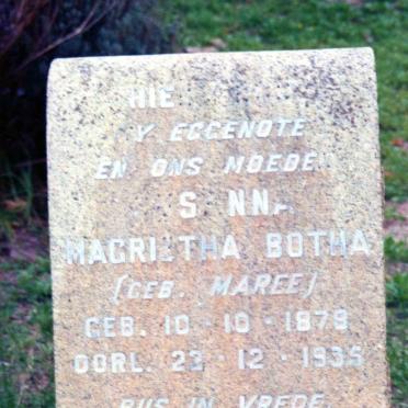 BOTHA Susanna Magrietha neé MAREE 1879-1935