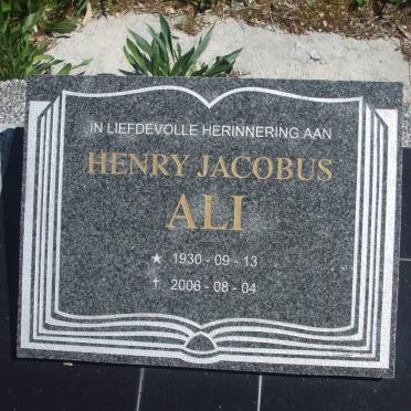 ALI Henry Jacobus 1930-2006