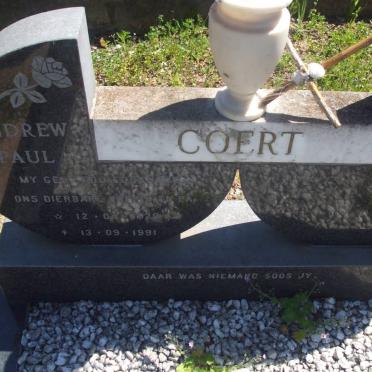 COERT Andrew Paul 1929-1991