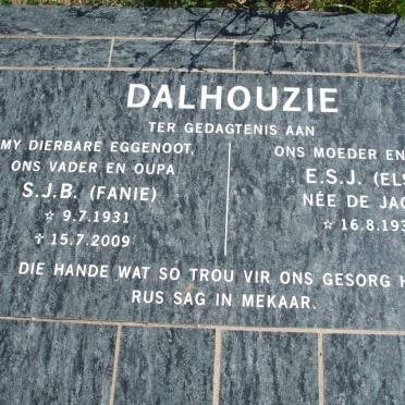 DALHOUZIE S.J.B. 1931-2009 :: DE JAGER E.S.J.1939-