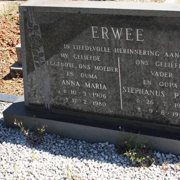 ERWEE Stephanus Petrus 1903-1983 &amp; Anna Maria 1906-1980