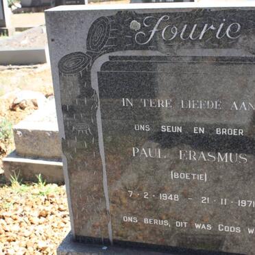 FOURIE Paul Erasmus 1948-1971