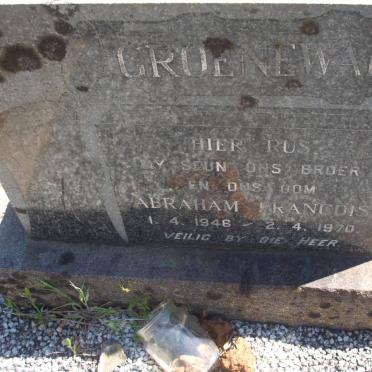 GROENEWALD Abraham Francois 1946-1970