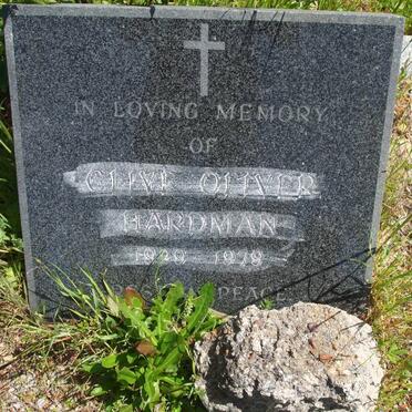 HARDMAN Clive Oliver 1929-1979